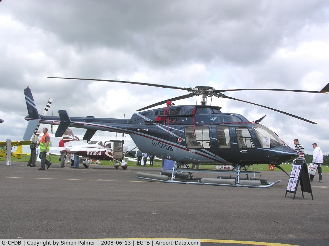 G-CFDB, 2008 Bell 407 C/N 53806, Bell 407 exhibited at Aero Expo