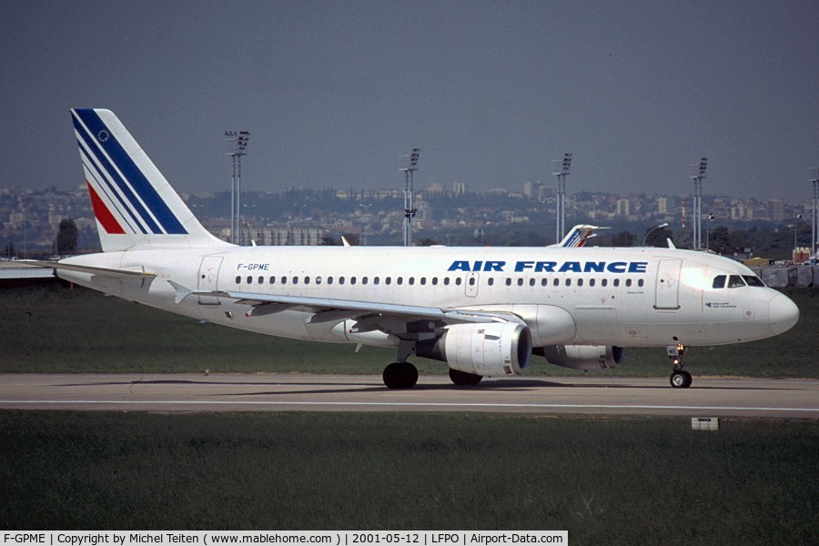 F-GPME, 1996 Airbus A319-113 C/N 625, Air France