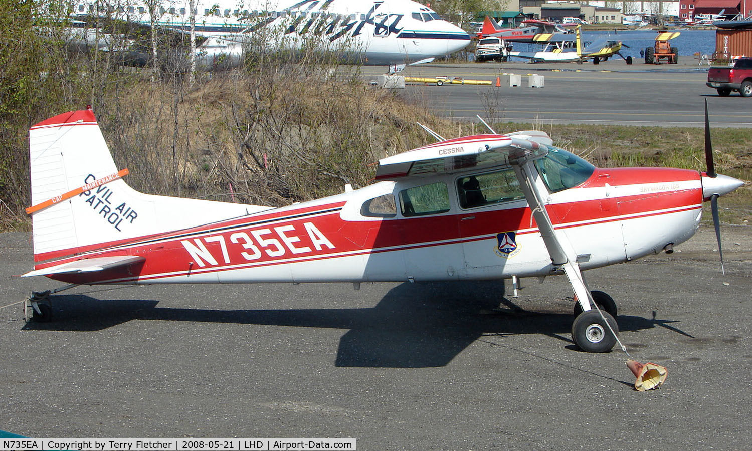 N735EA, 1985 Cessna A185F Skywagon 185 C/N 18504442, Cessna 185 at Lake Hood