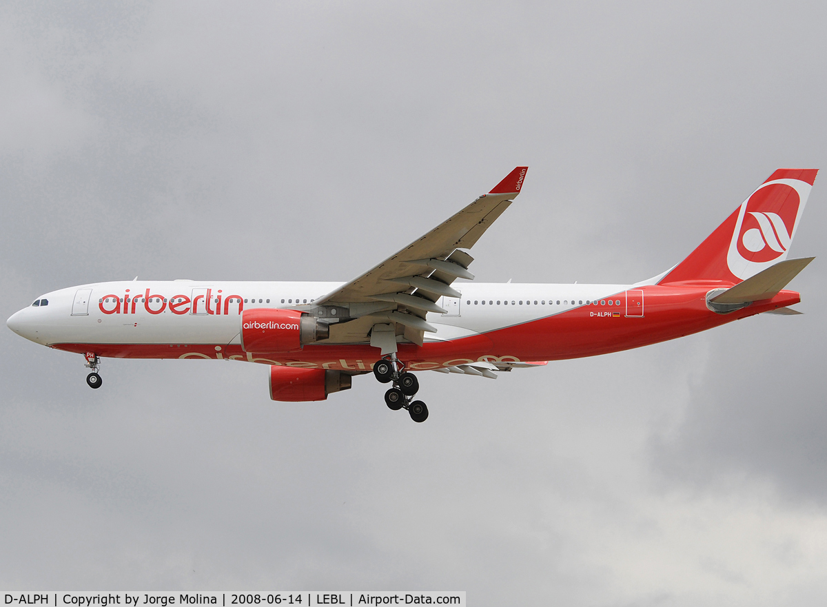D-ALPH, 2006 Airbus A330-223 C/N 739, Now with basic colours Air Berlin.