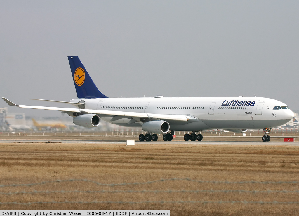 D-AIFB, 2000 Airbus A340-313X C/N 355, Lufthansa