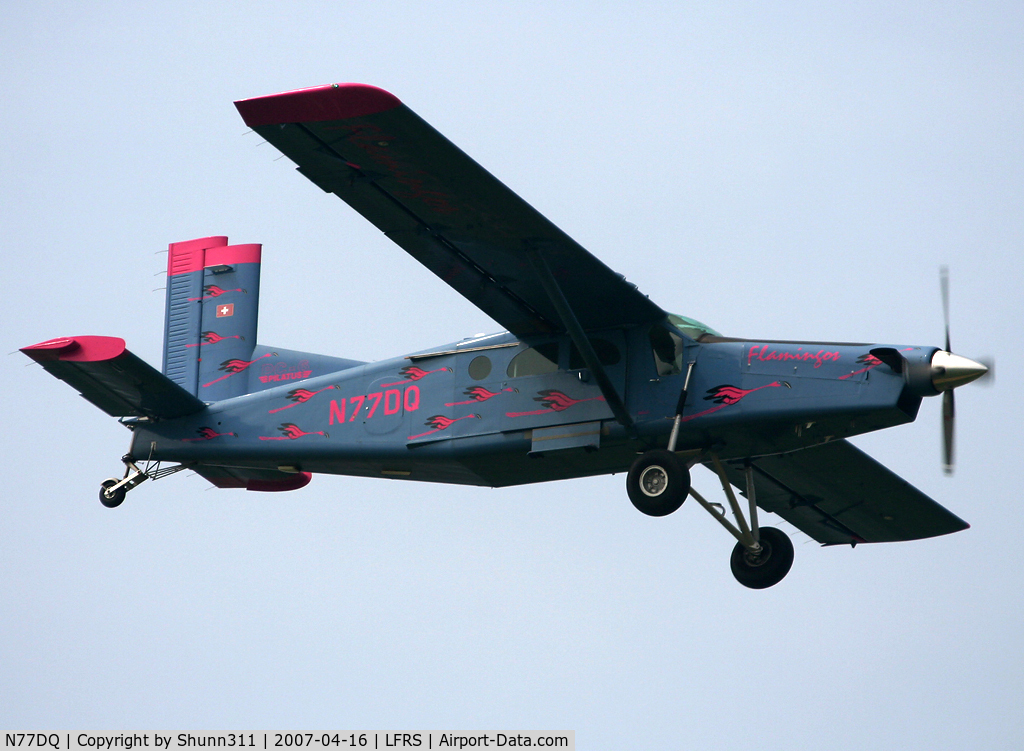 N77DQ, Pilatus PC-6/B2-H4 Turbo Porter C/N 921, Landing rwy 03...