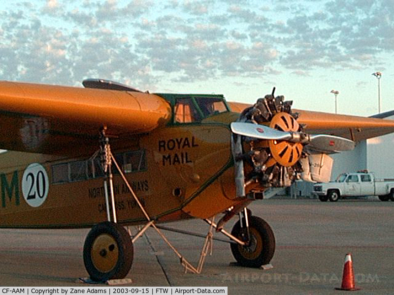 CF-AAM, 1929 Fokker SUPER UNIVERSAL C/N 827, National Air Tour stop at Ft. Worth Meacham Field - 2003