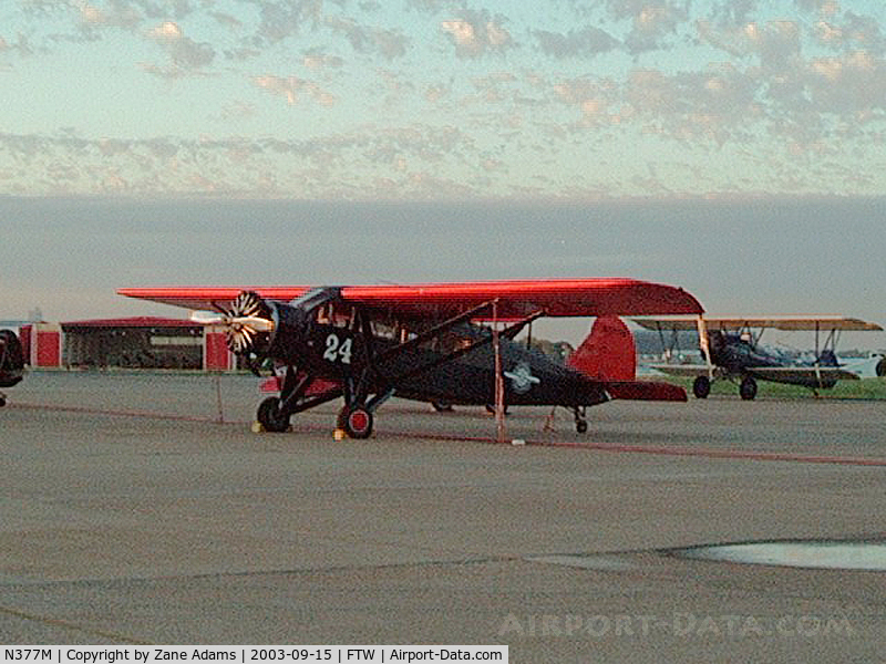 N377M, 1929 Curtiss-Wright Travel Air A-6000-A C/N A6A-2003, National Air Tour stop at Ft. Worth Meacham Field - 2003
