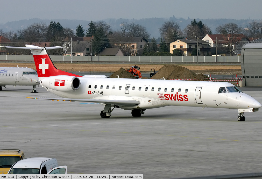 HB-JAU, 2002 Embraer EMB-145LU (ERJ-145LU) C/N 145570, Swiss