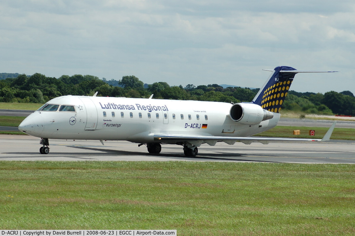 D-ACRJ, 2003 Canadair CRJ-200ER (CL-600-2B19) C/N 7864, Lufthansa Regional - Taxiing