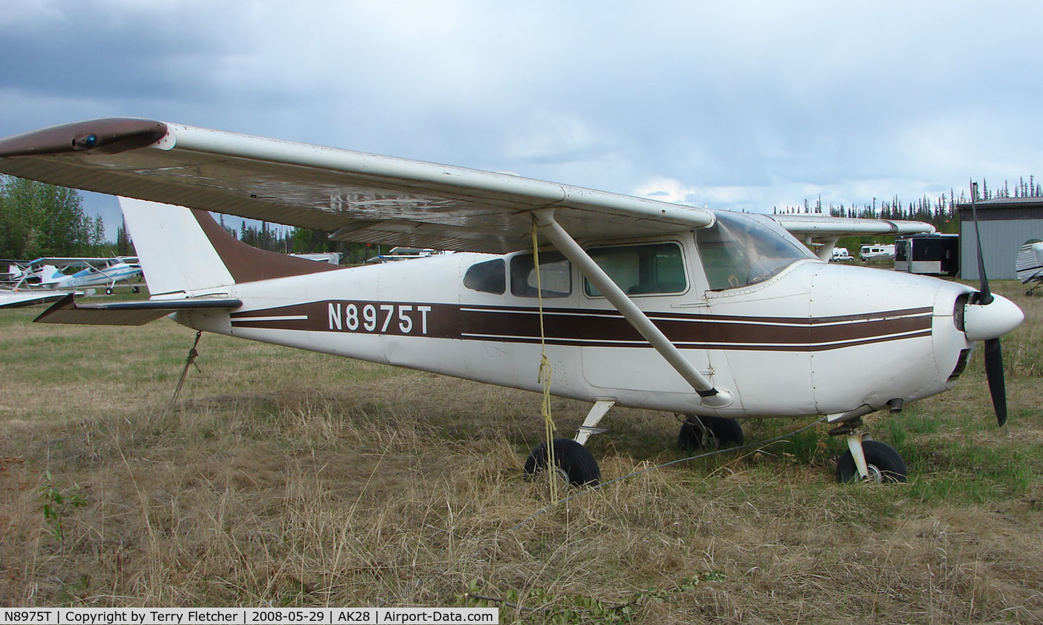 N8975T, 1960 Cessna 182C Skylane C/N 52875, Cessna 182 at Chena Marina Fairbanks