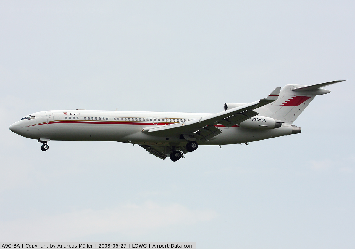 A9C-BA, 1980 Boeing 727-2M7 C/N 21824, Bahrain Goverment