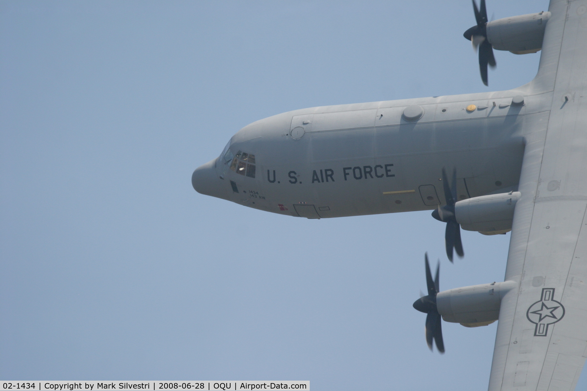 02-1434, 2002 Lockheed Martin C-130J-30 Super Hercules C/N 382-5547, Quonset Point 2008 - C-130J
