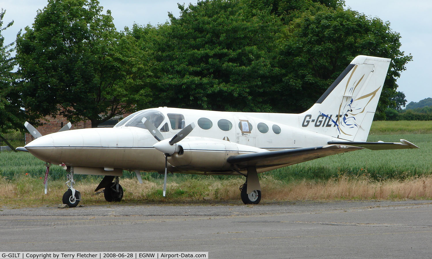 G-GILT, 1978 Cessna 421C Golden Eagle C/N 421C-0515, Cessna 421C at Sturgate