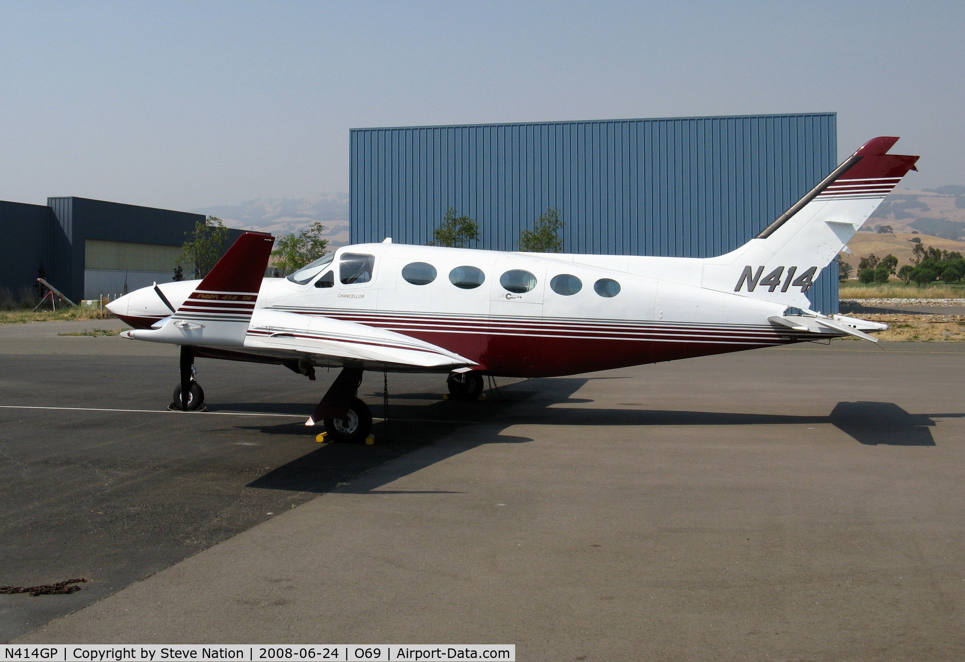 N414GP, 1979 Cessna 414A Chancellor C/N 414A0331, RAM conversion with winglets 1979 Cessna 414A (no rudder) @ Petaluma, CA