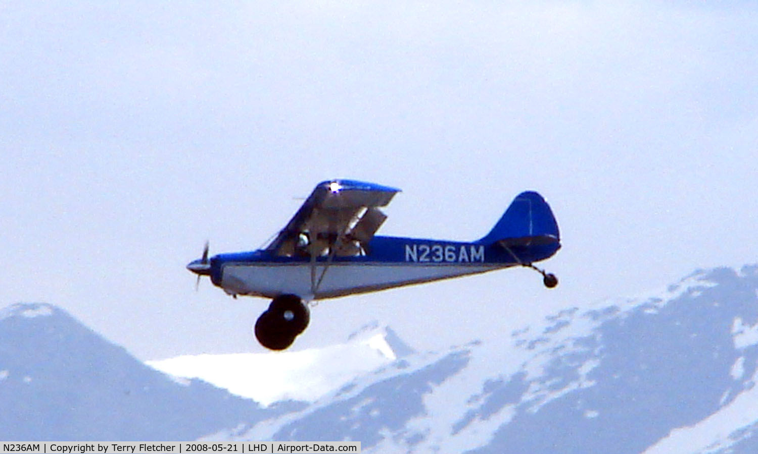 N236AM, 2006 Aviat A-1B Husky C/N 2360, Aviat Husky about to land at Lake Hood