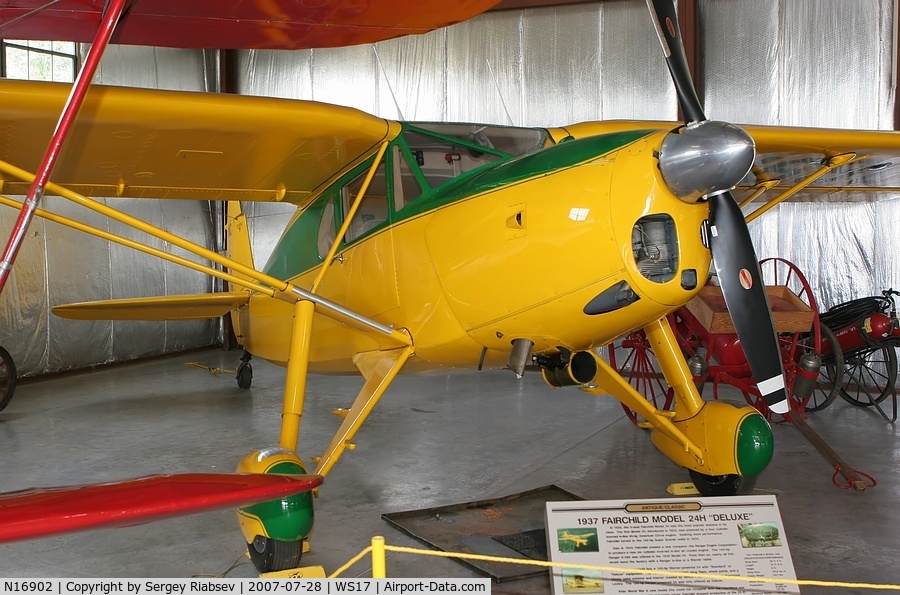 N16902, 1937 Fairchild 24 H C/N 3211, EAA museum