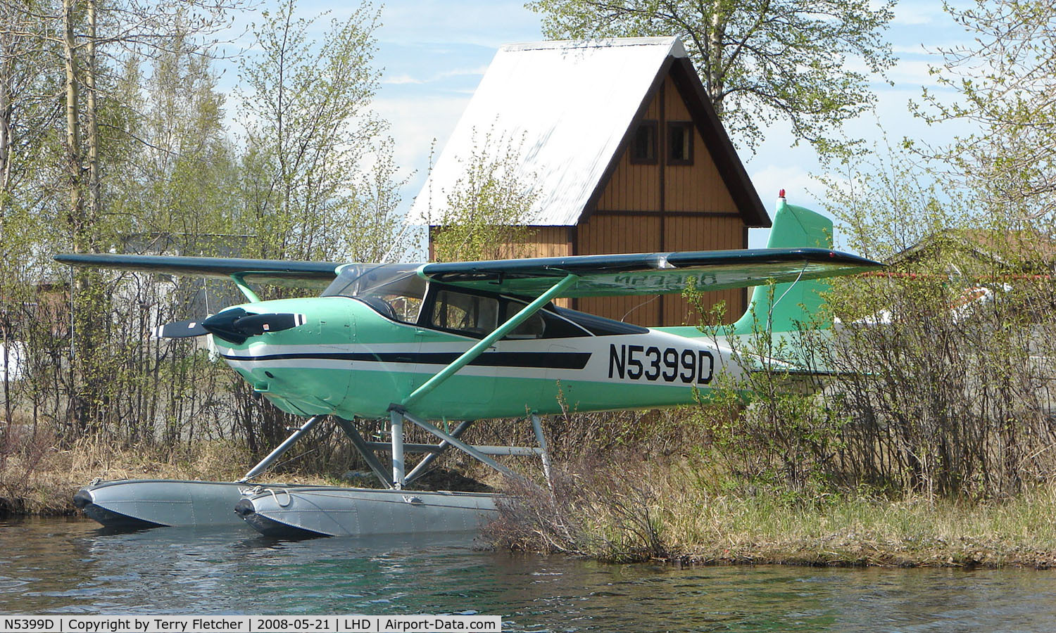 N5399D, 1958 Cessna 180A C/N 50299, Cessna 180A at Lake Hood