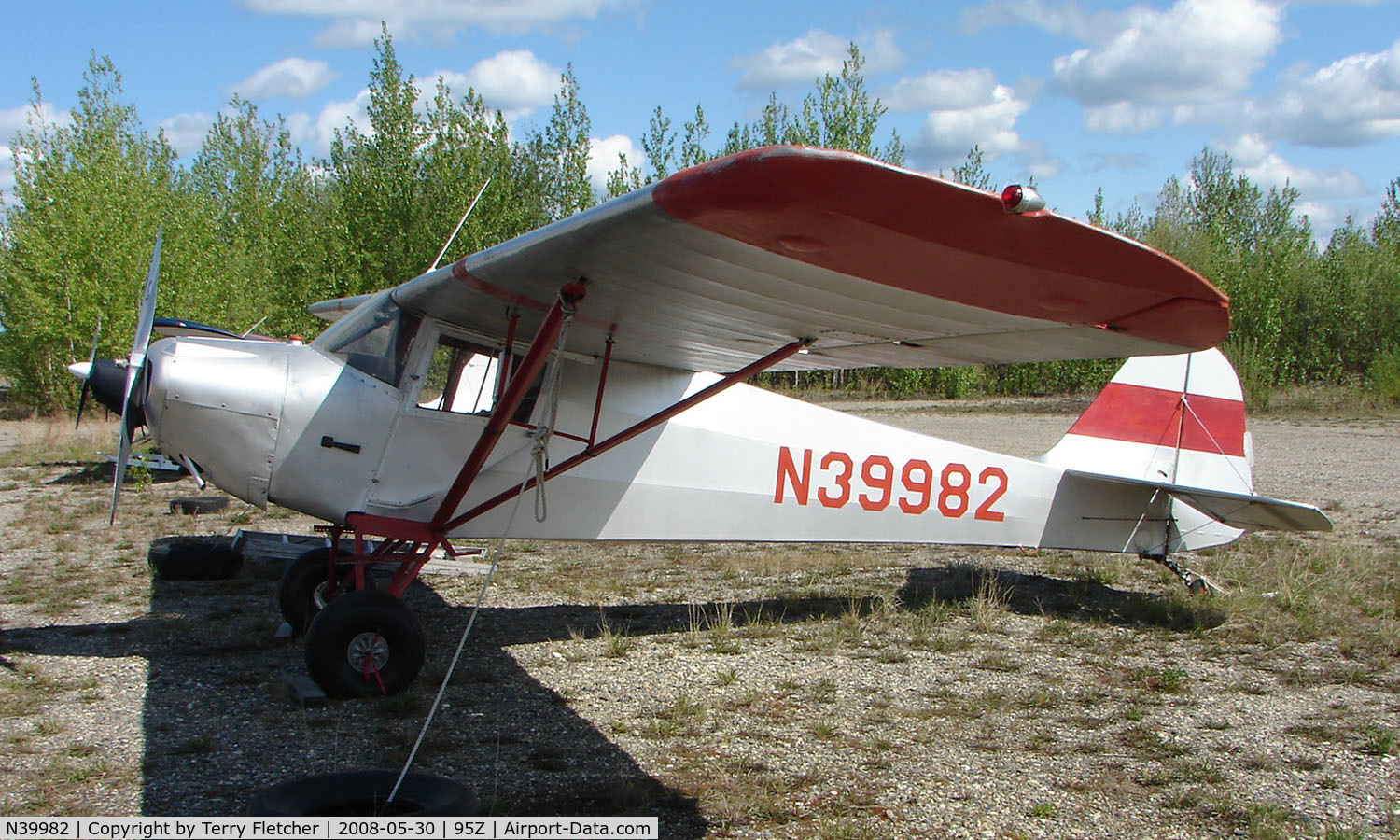 N39982, 1946 Taylorcraft BC-12D-85 Sportsman C/N 6641, 1946 Taylorcraft BC12D-85 at Bradley Skyranch , North Pole , AK