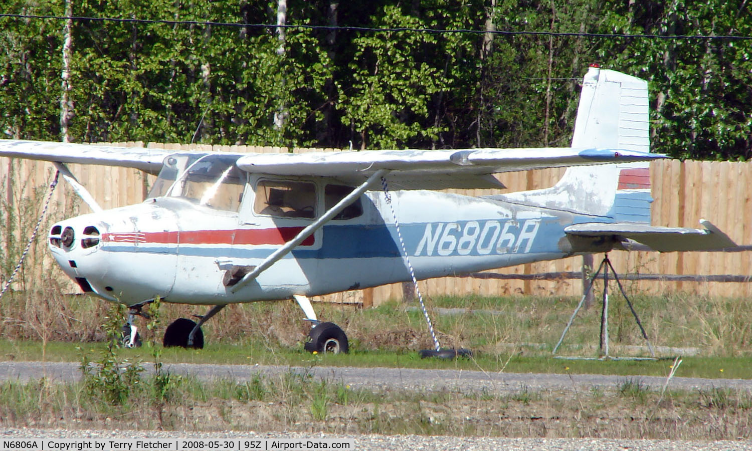 N6806A, 1956 Cessna 172 C/N 28906, Cessna 172 at Bradley Skyranch , North Pole , AK