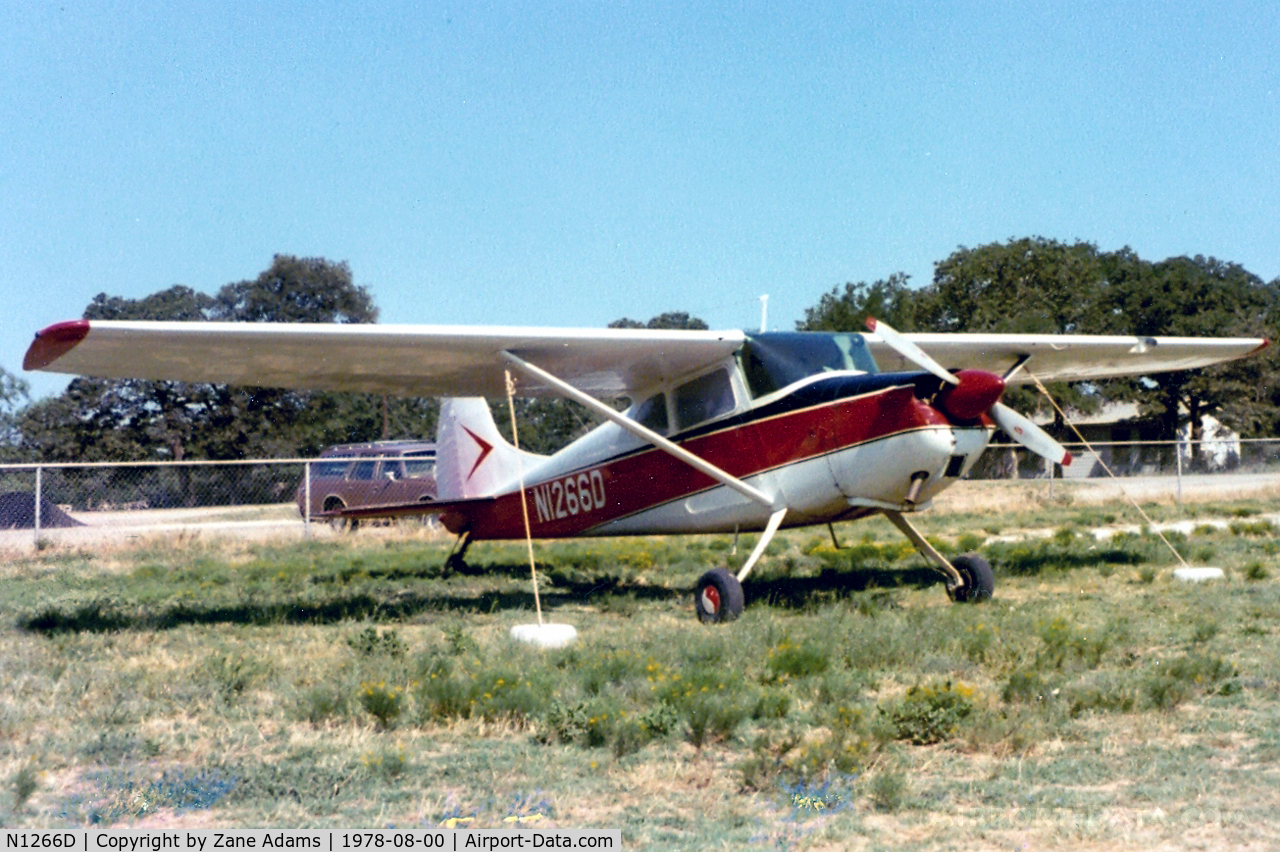 N1266D, 1950 Cessna 170A C/N 19842, At the former Mangham Airport, North Richland Hills, TX