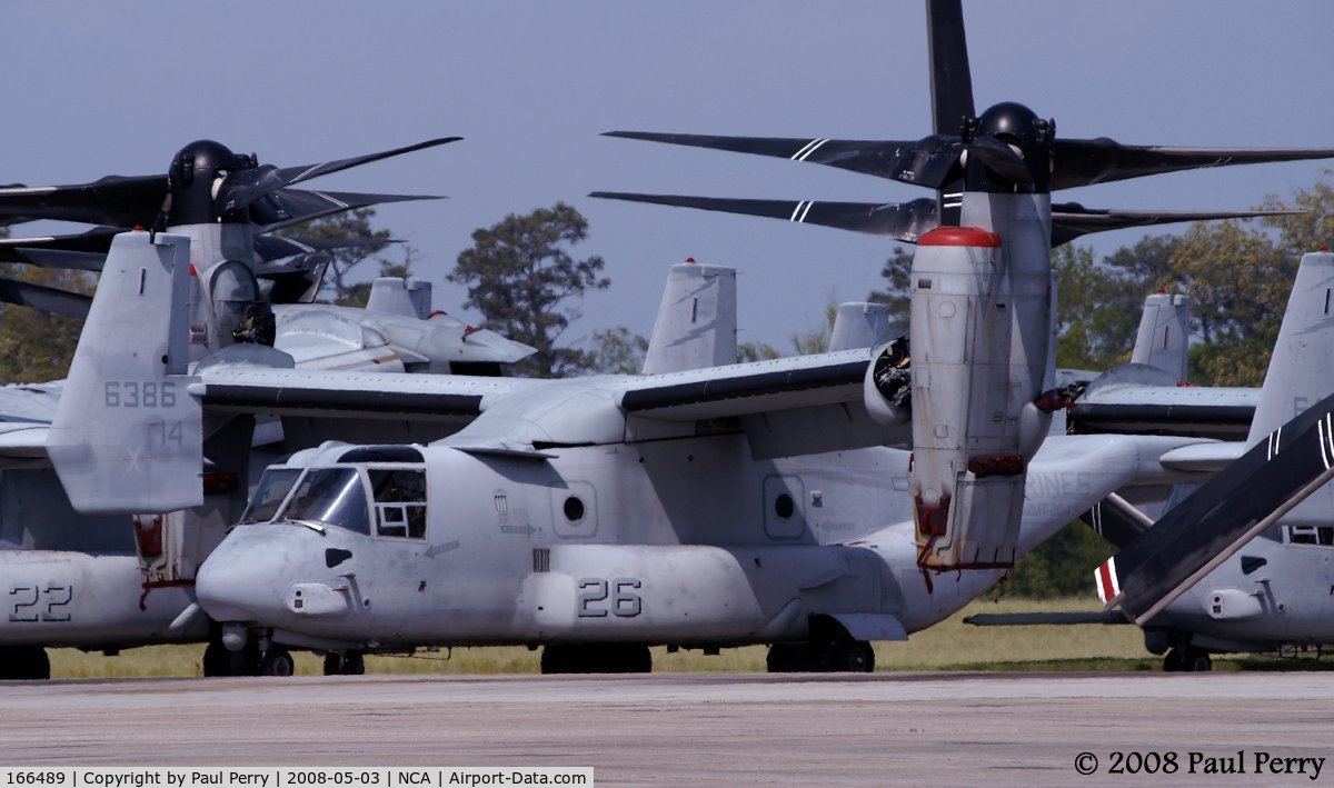 166489, Bell-Boeing MV-22B Osprey C/N D0068, Judging by her nacelles, it's almost bath-time