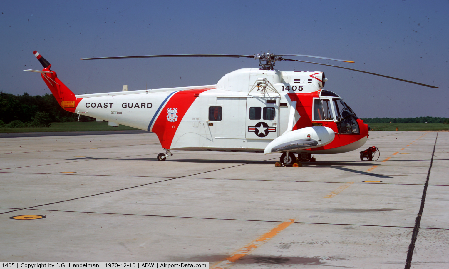 1405, Sikorsky HH-52A Sea Guard C/N 62-090, HH-52A at Andrews AFB MD