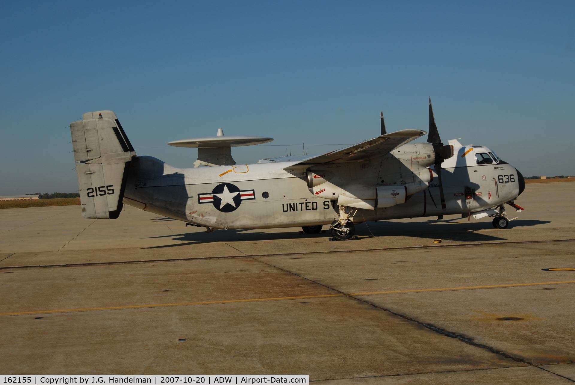 162155, Grumman C-2A Greyhound C/N 35, C-2A at NAF Washington DC/ AAFB MD