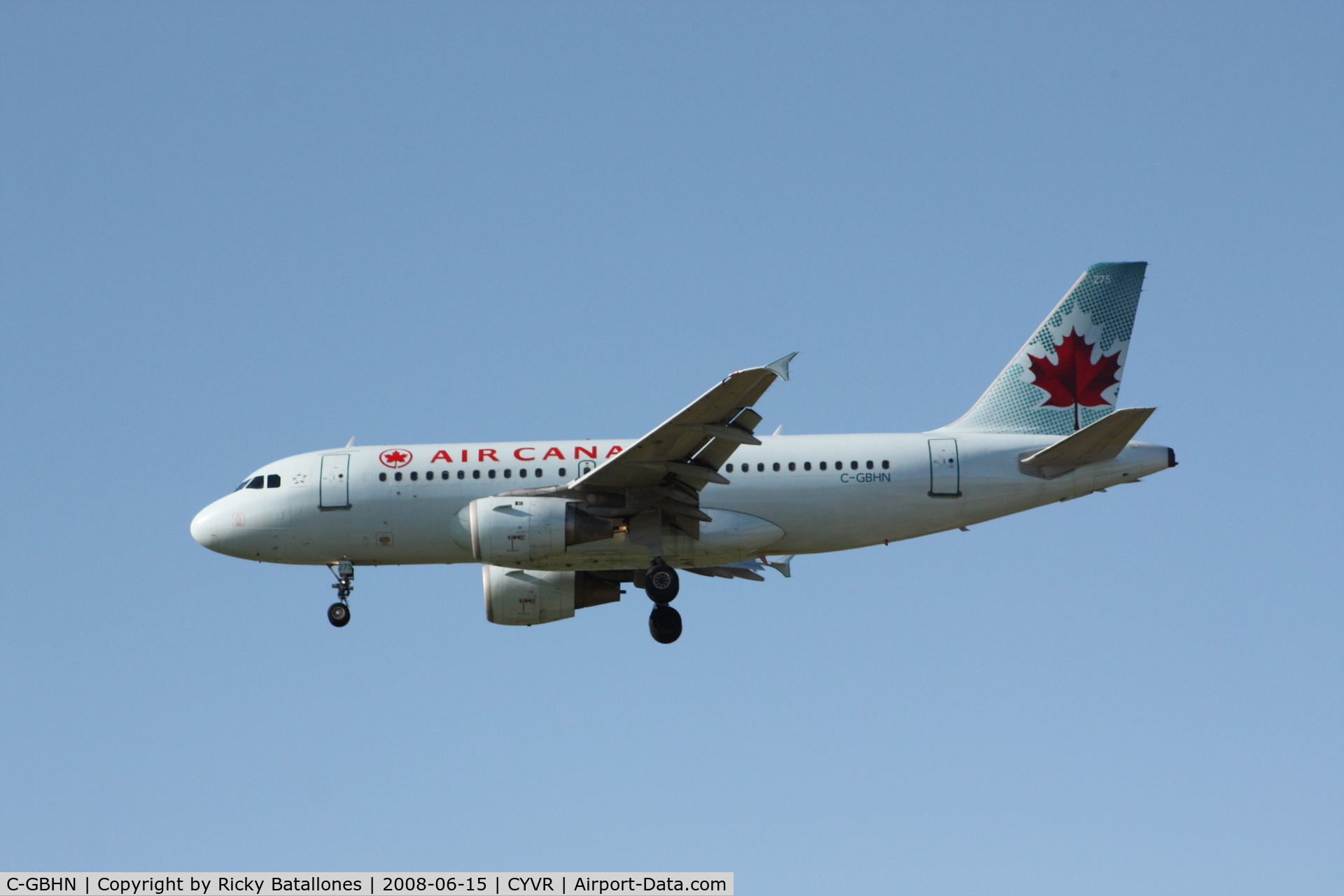 C-GBHN, 1997 Airbus A319-114 C/N 773, Air Canada