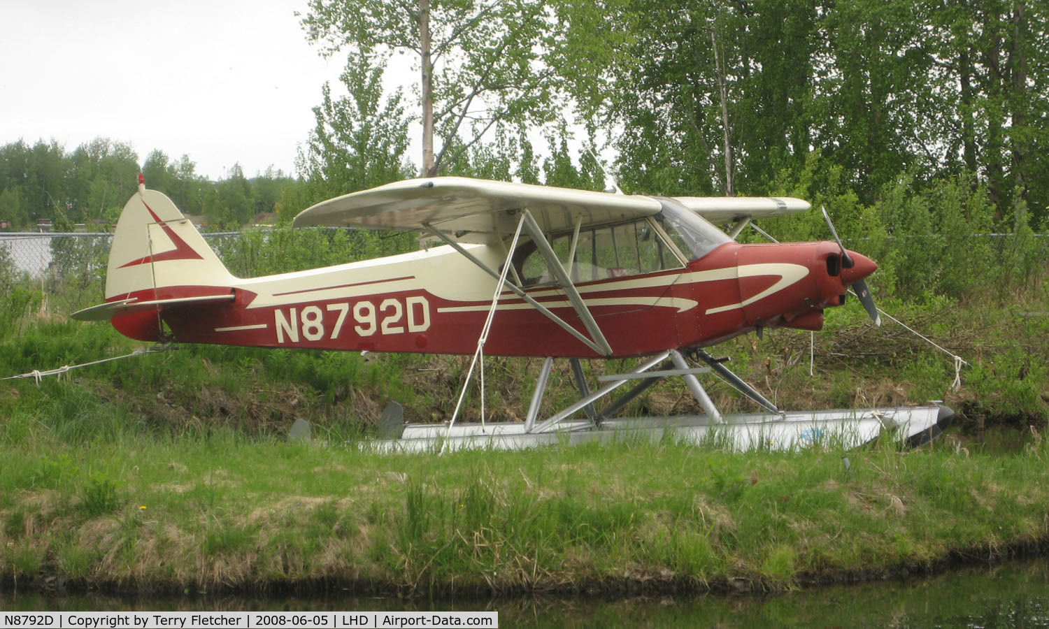 N8792D, 1958 Piper PA-18-150 Super Cub C/N 18-6333, Piper Pa-18-150at Lake Hood