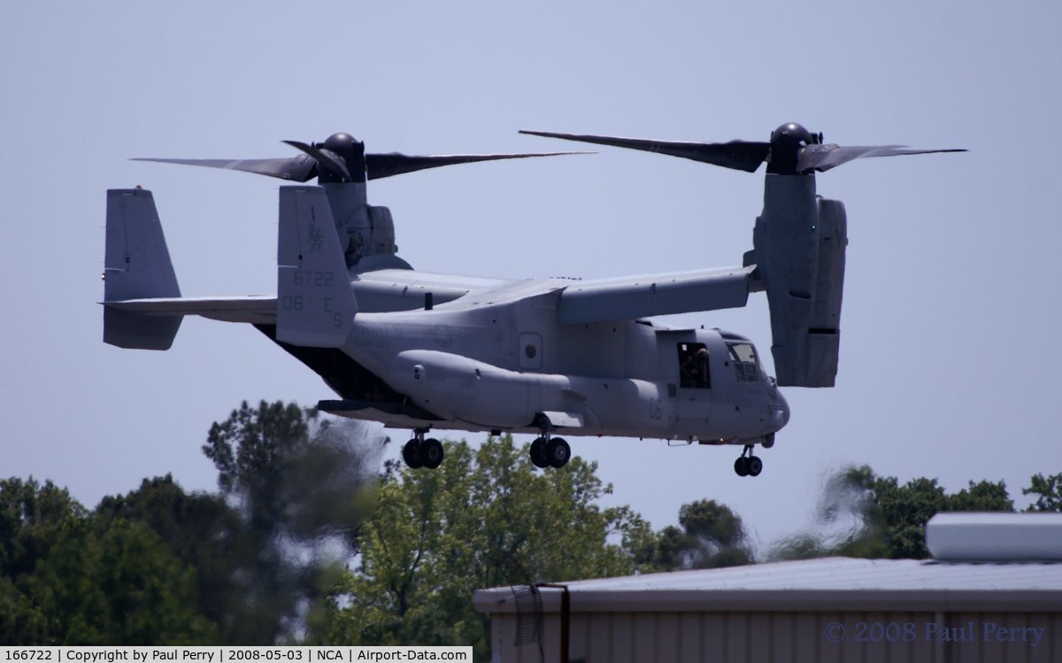 166722, Bell-Boeing MV-22B Osprey C/N D0091, Interesting to watch a tiltrotor hover-taxi