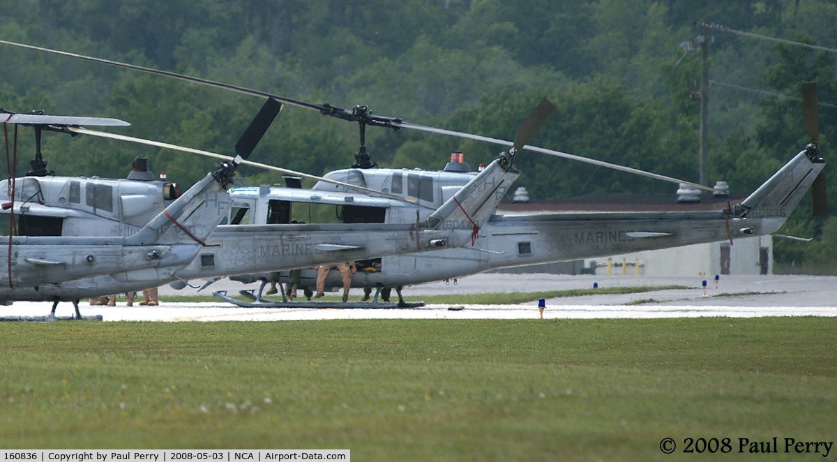 160836, Bell UH-1N Iroquois C/N 31779, This Huey is a dirty girl, buty at least she's honest
