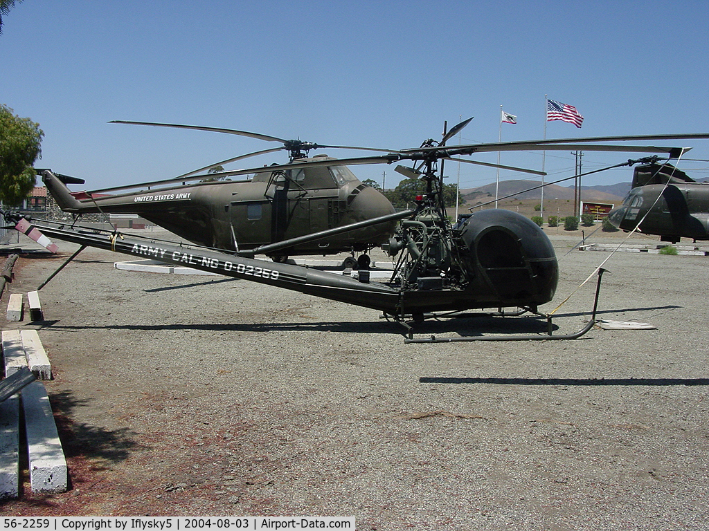 56-2259, 1956 Hiller OH-23C Raven C/N 861, OH-23A California Army National Guard @ Camp Roberts