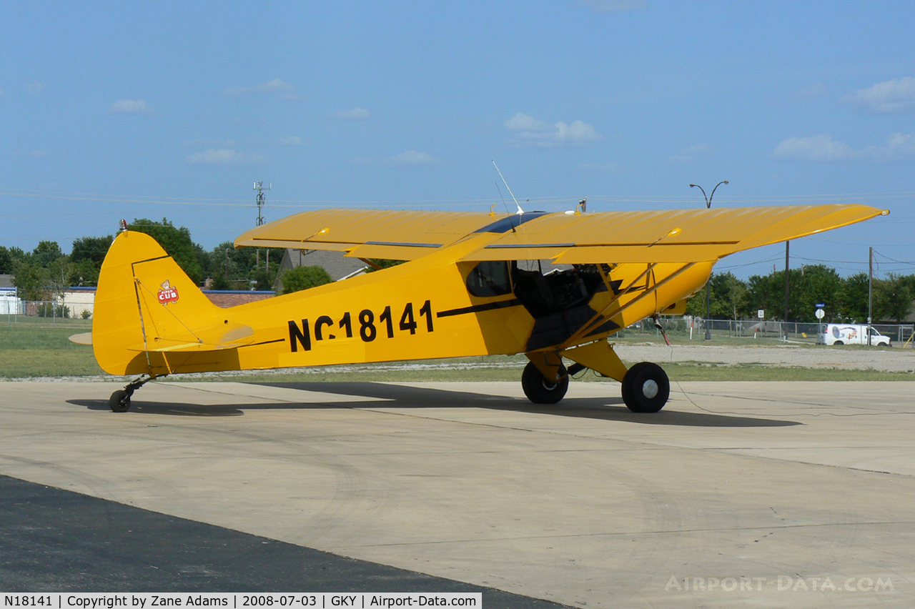 N18141, 1951 Piper PA-18 C/N 181332, At Arlington Municipal
