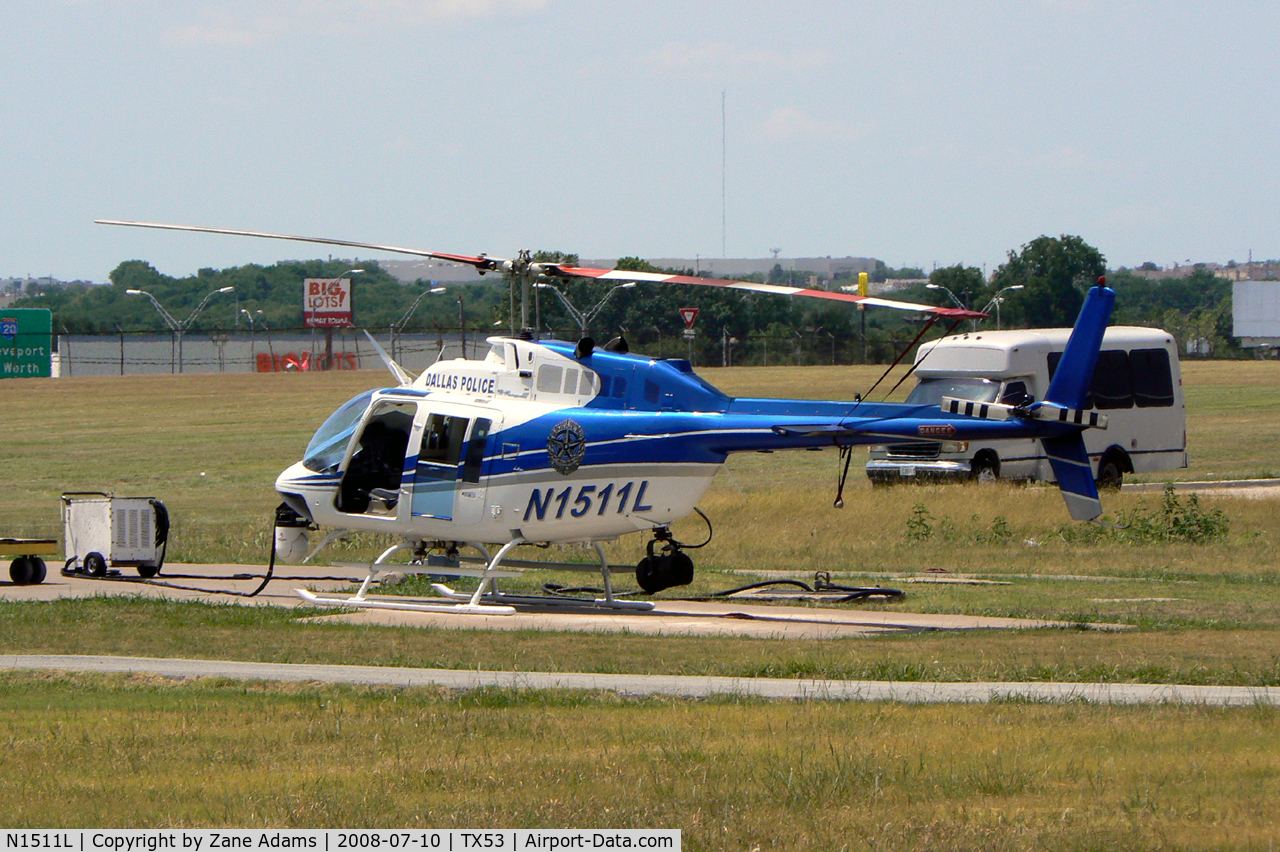 N1511L, Bell 206B JetRanger III C/N 4618, Dallas Police Helicopter at Dallas Redbird (Executive) Airport