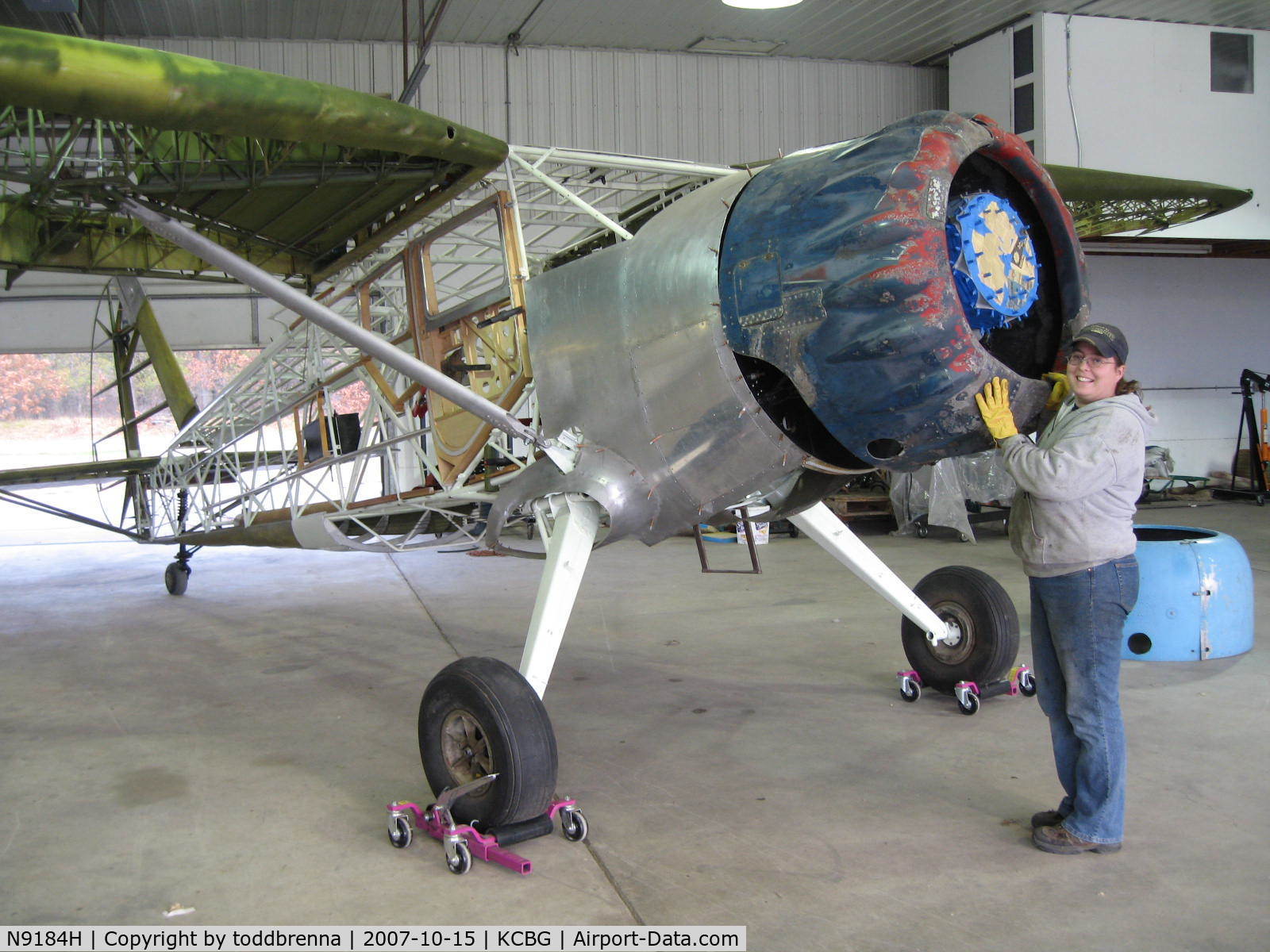 N9184H, Stinson V77 Reliant C/N 77-133, Assemby in progress