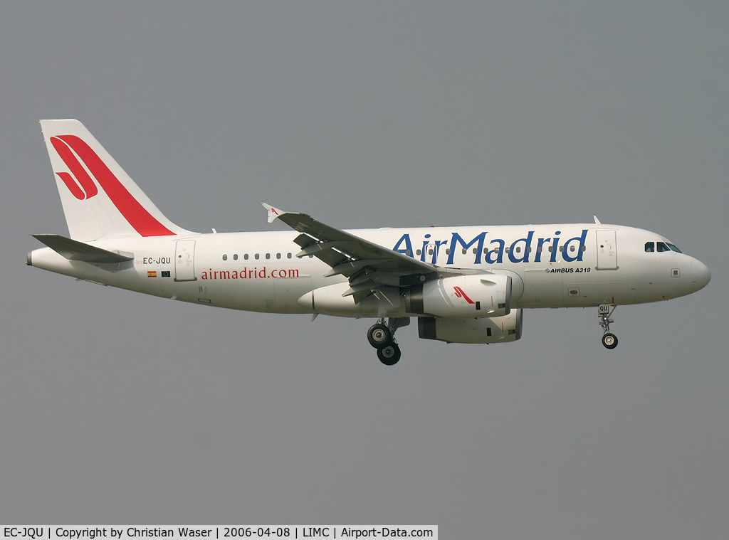 EC-JQU, 2005 Airbus A319-132 C/N 2431, Air Madrid