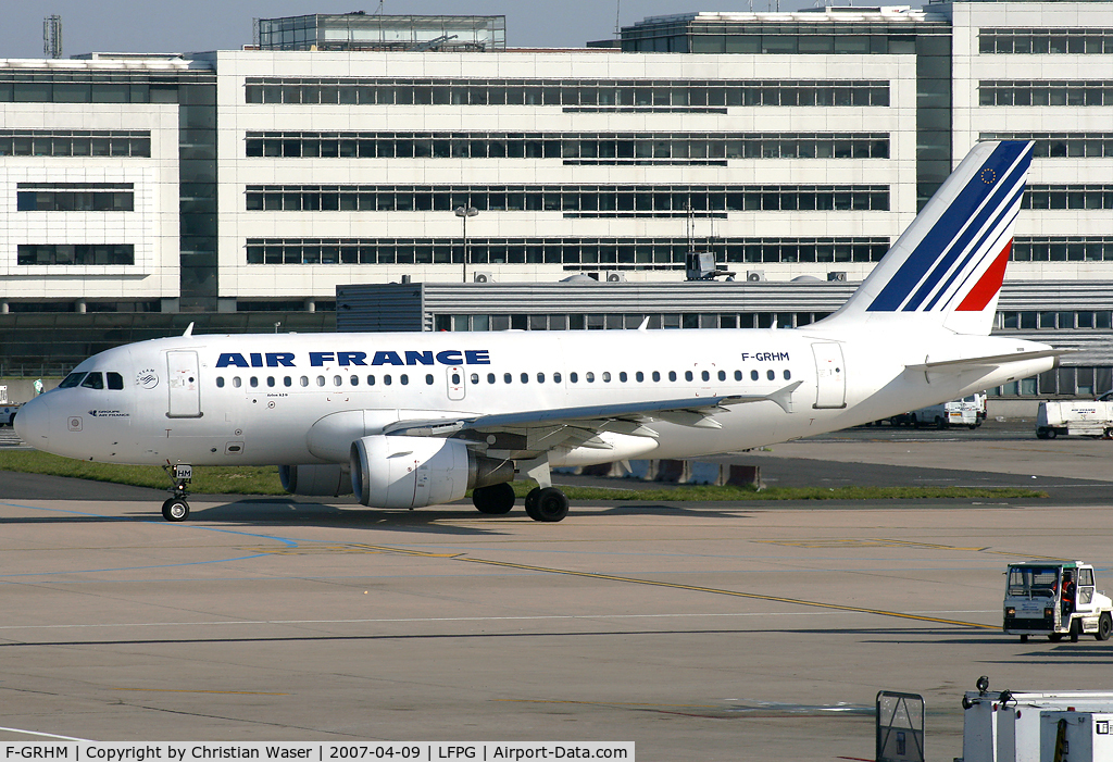 F-GRHM, 2000 Airbus A319-111 C/N 1216, Air France