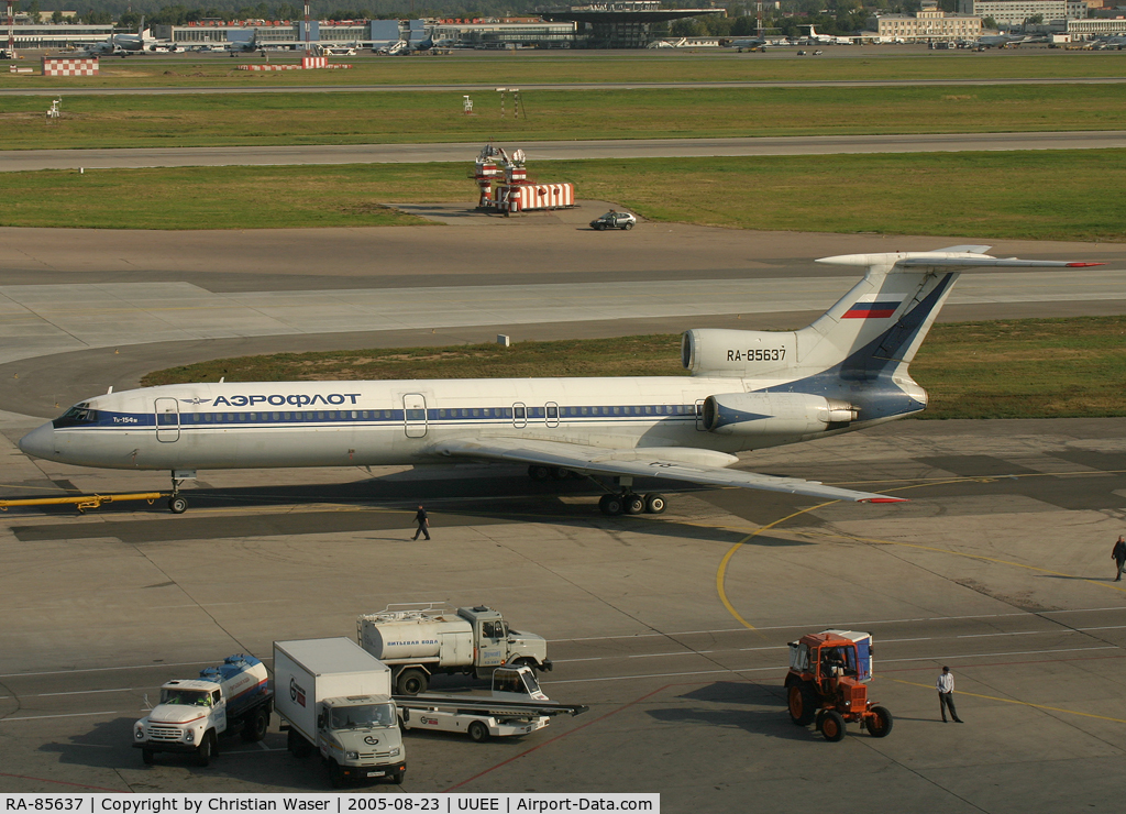 RA-85637, 1987 Tupolev Tu-154M C/N 87A767, Aeroflot