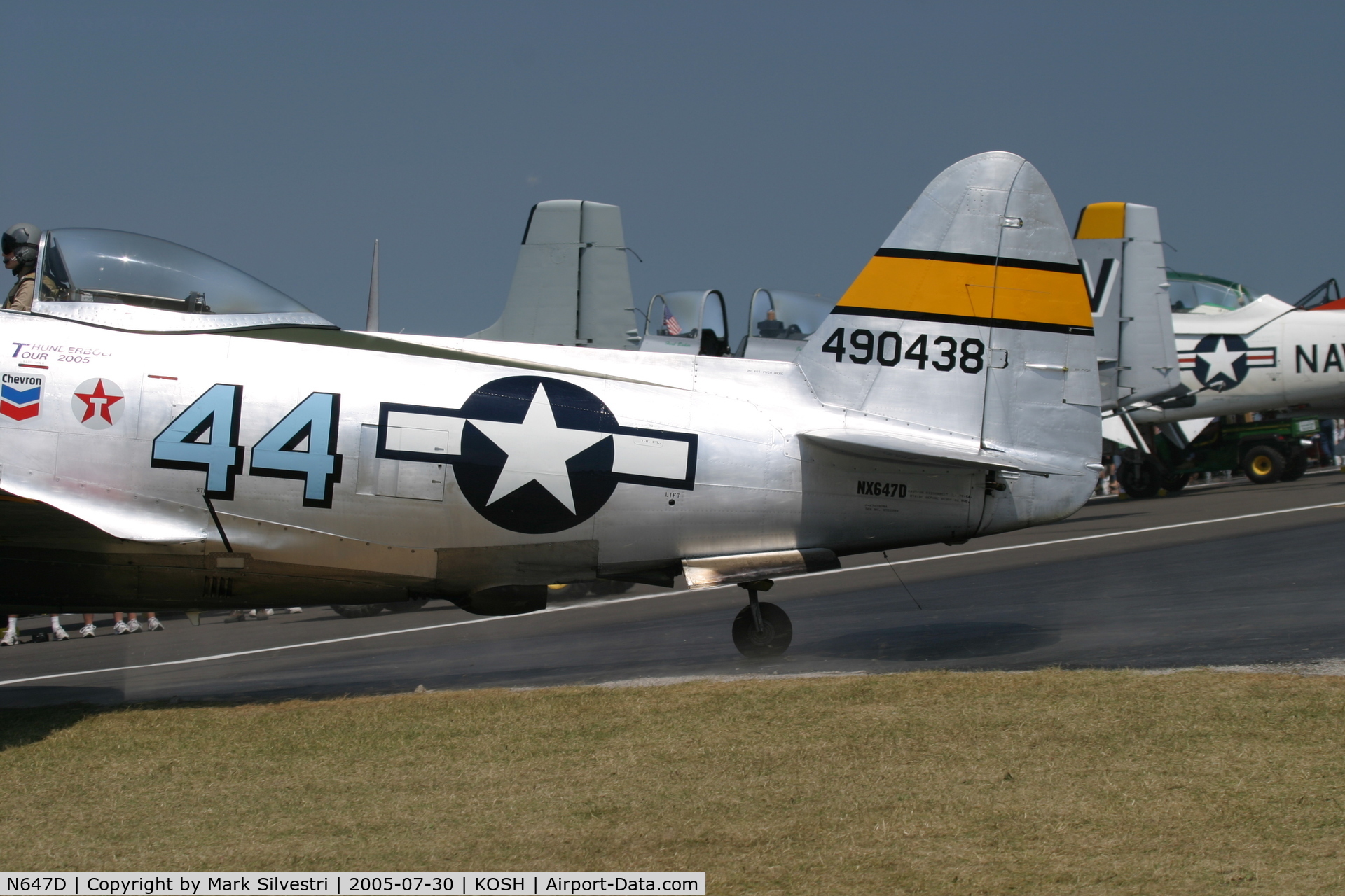N647D, 1944 Republic P-47D Thunderbolt C/N 8955583, Oshkosh 2005