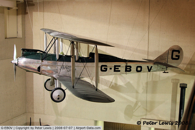 G-EBOV, 1926 Avro 581 Avian C/N 5116, Prototype Avian at Brisbane museum