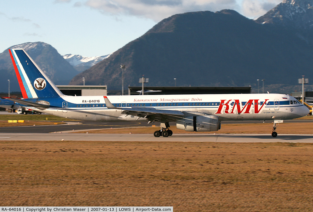 RA-64016, 1995 Tupolev Tu-204-100 C/N 1450742364016, KMV
