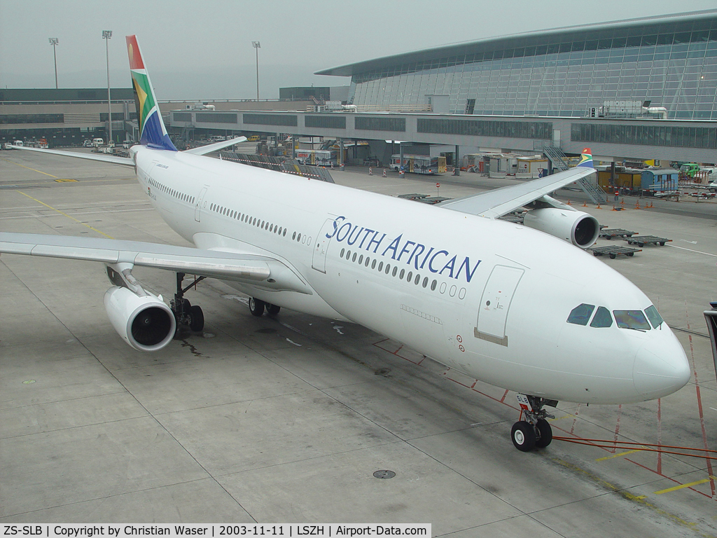 ZS-SLB, 1993 Airbus A340-211 C/N 011, South African
