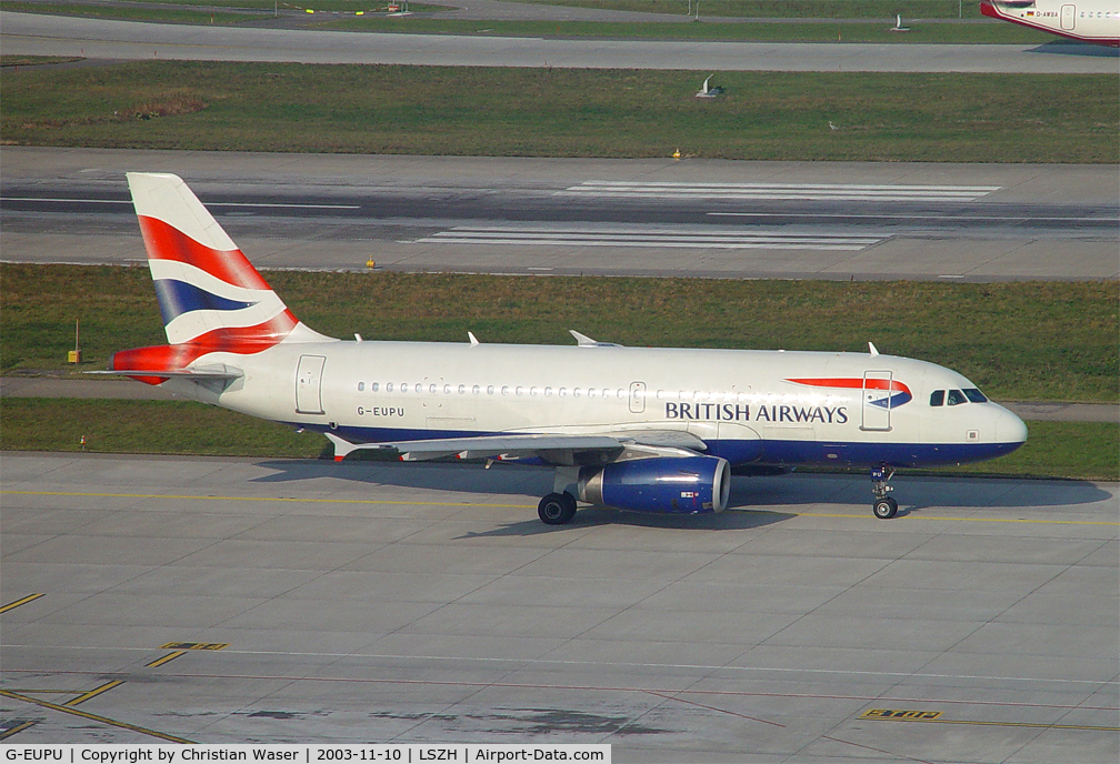 G-EUPU, 2000 Airbus A319-131 C/N 1384, British Airways