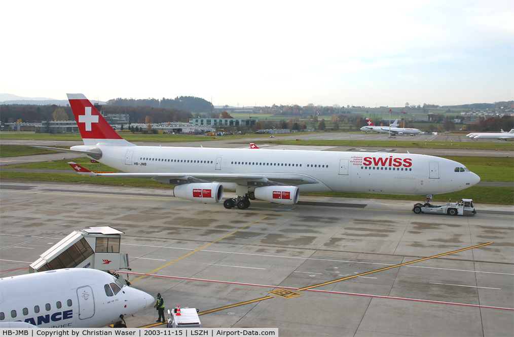 HB-JMB, 2003 Airbus A340-313 C/N 545, Swiss