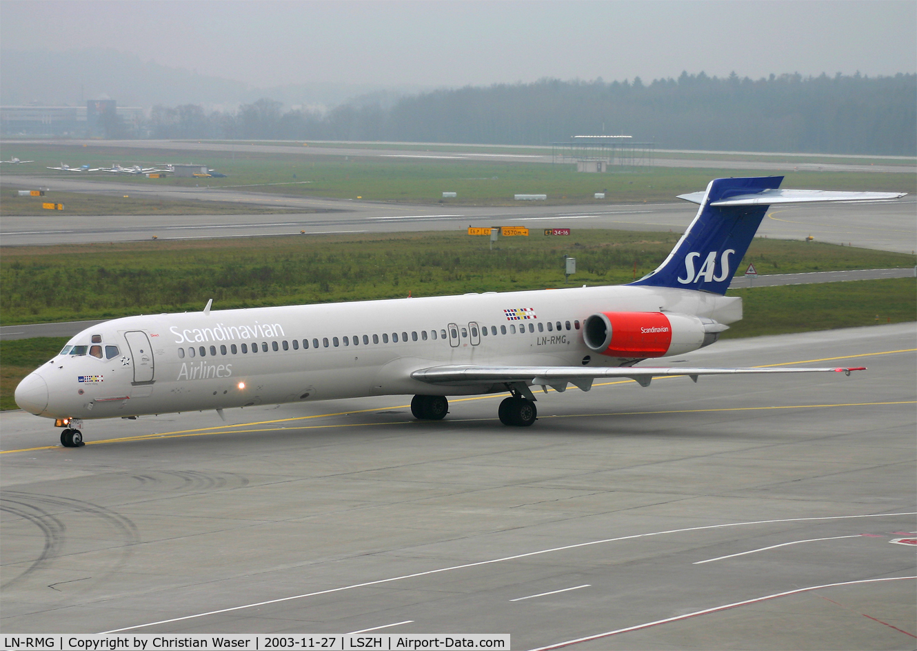 LN-RMG, 1998 McDonnell Douglas MD-87 (DC-9-87) C/N 49611, SAS