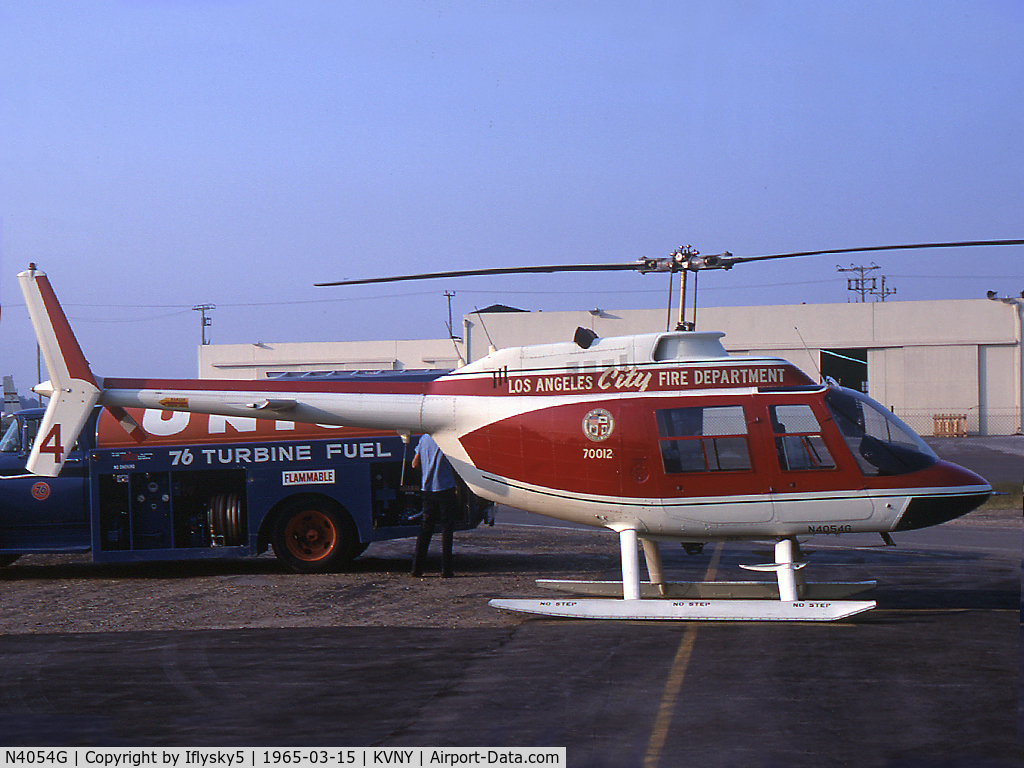 N4054G, Bell 206B C/N 208, LAFD FIRE 4 BELL 206A