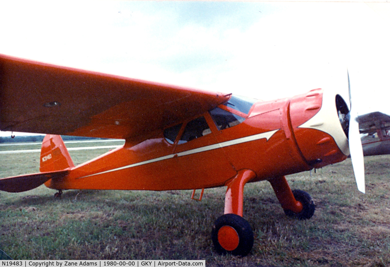 N19483, 1938 Cessna C-165 Airmaster C/N 453, At Arlington Municipal