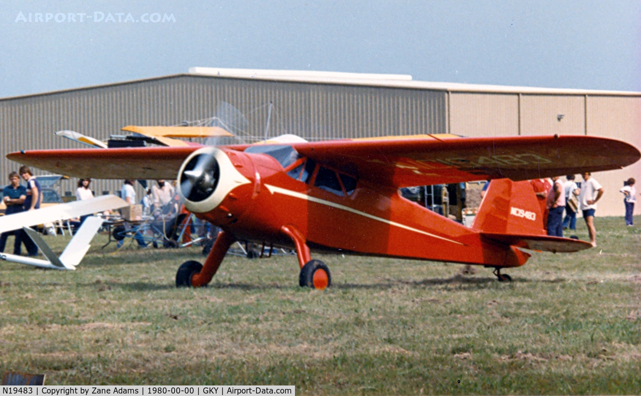 N19483, 1938 Cessna C-165 Airmaster C/N 453, At Arlington Municipal