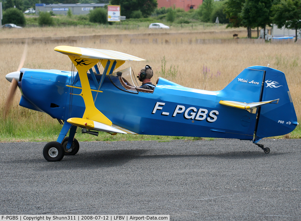 F-PGBS, Pottier P-60A Mini Acro C/N 09, Departing for a light flight...