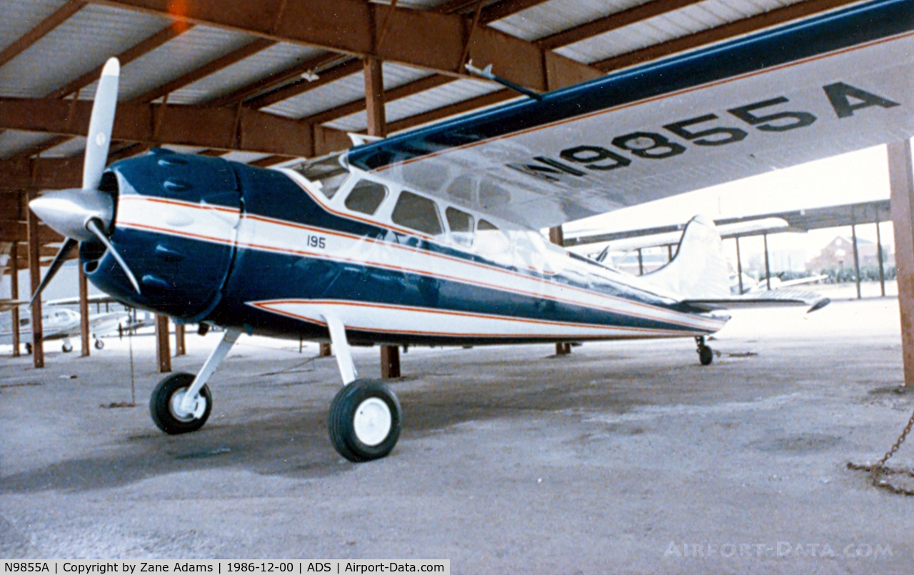 N9855A, 1950 Cessna 195A C/N 7548, At Dallas Addison