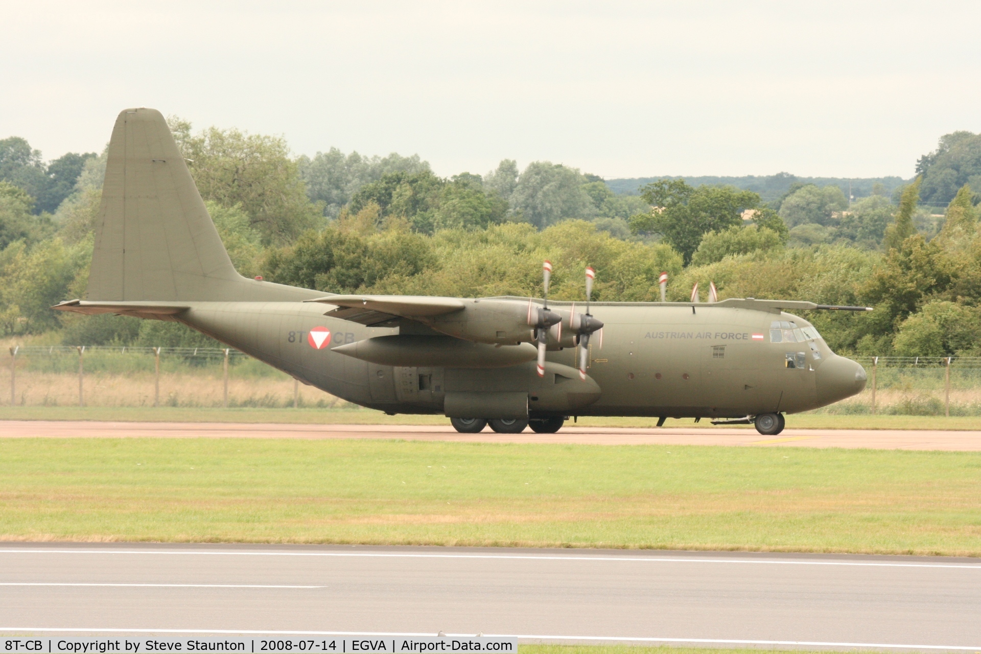 8T-CB, 1967 Lockheed C-130K Hercules C.1 C/N 382-4256, Taken at the Royal International Air Tattoo 2008 during arrivals and departures (show days cancelled due to bad weather)