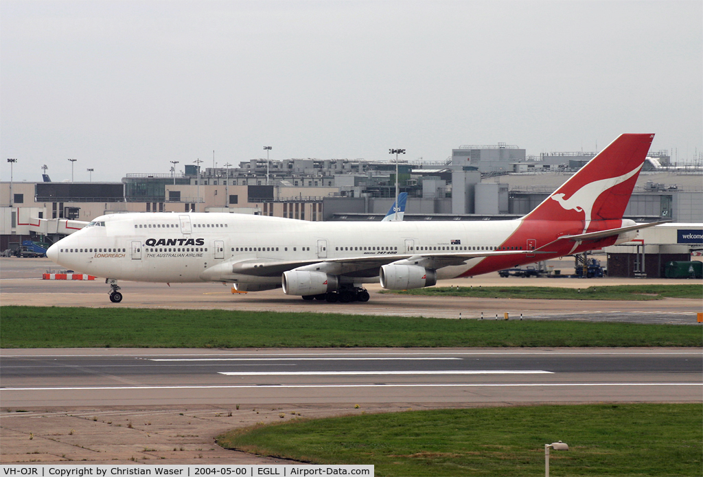 VH-OJR, 1992 Boeing 747-438 C/N 25547, Qantas