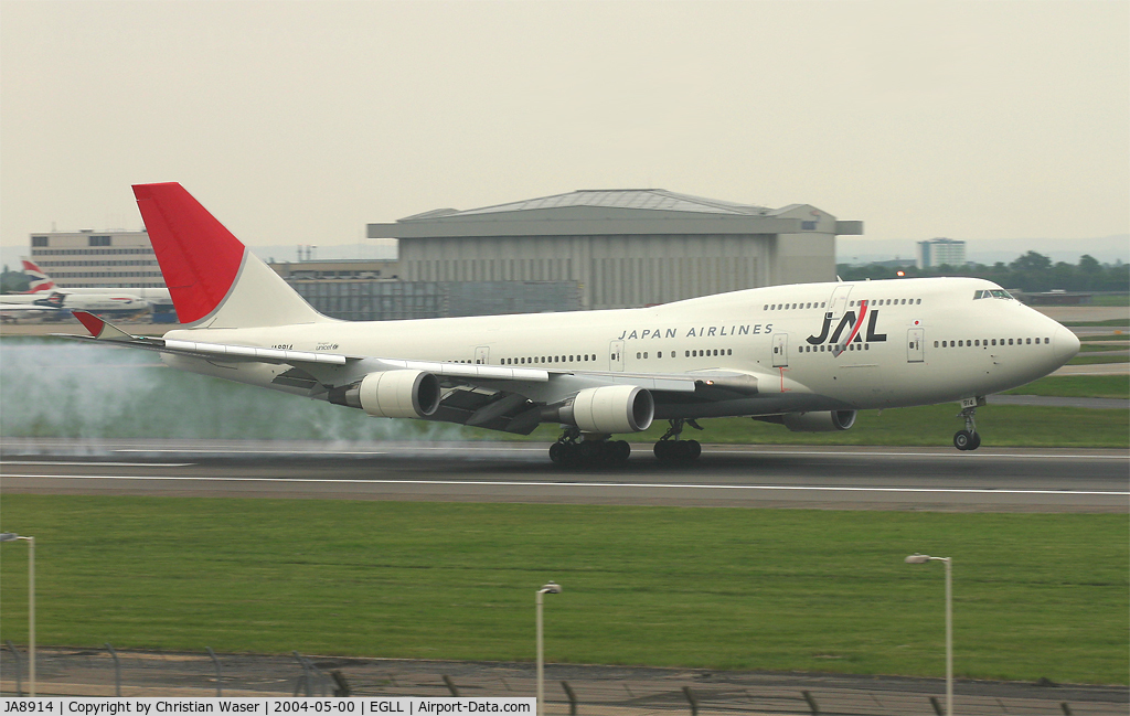 JA8914, 1998 Boeing 747-446 C/N 26360, JAL